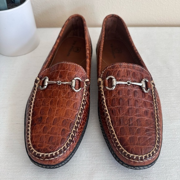 T.B. Phelps Brown Crick Leather Classic Loafers Men’s 9M - Picture 2 of 15